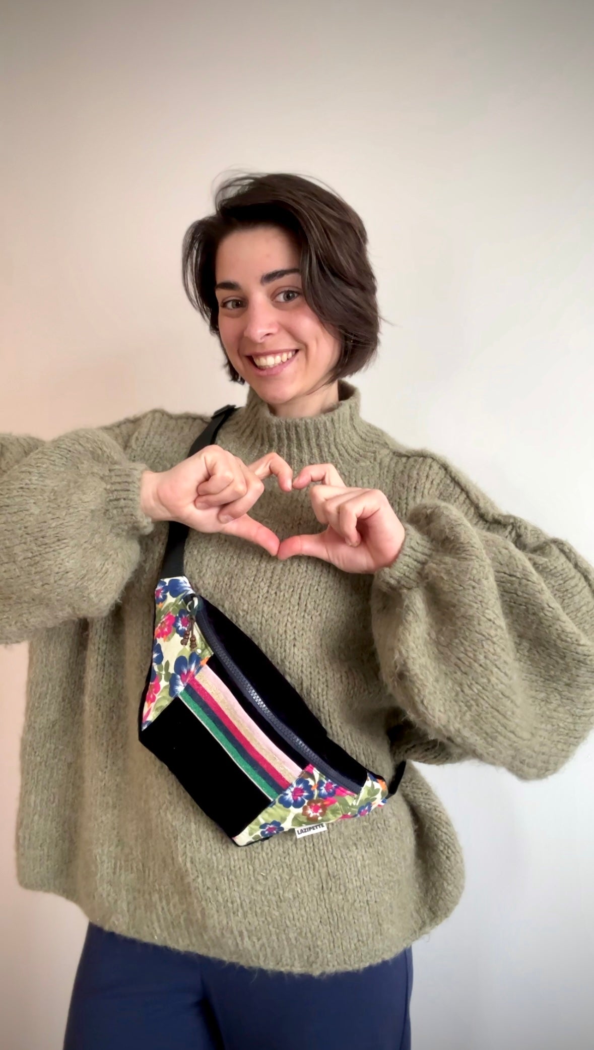 Sac banane velours Tahiti