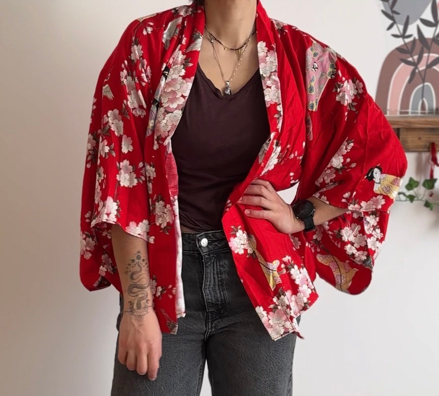Veste haori kimono japonais