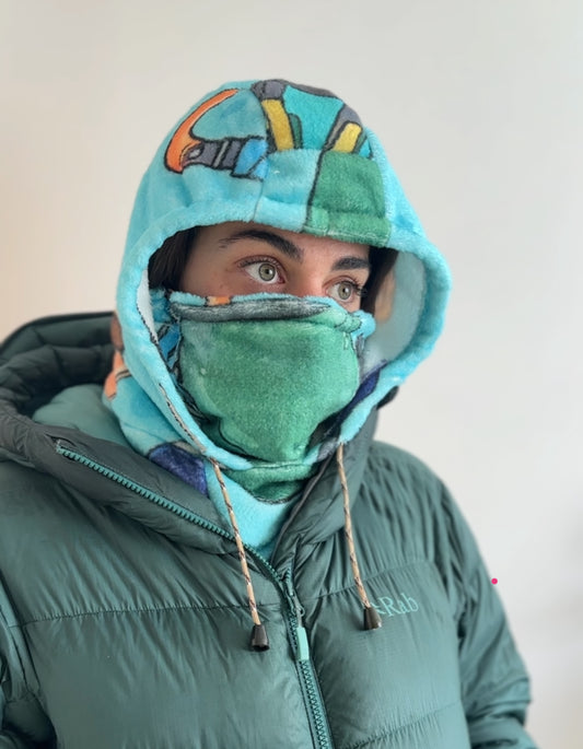 Capuche 3en1 Polaire « Green » – Édition Limitée escalade - LaZipette