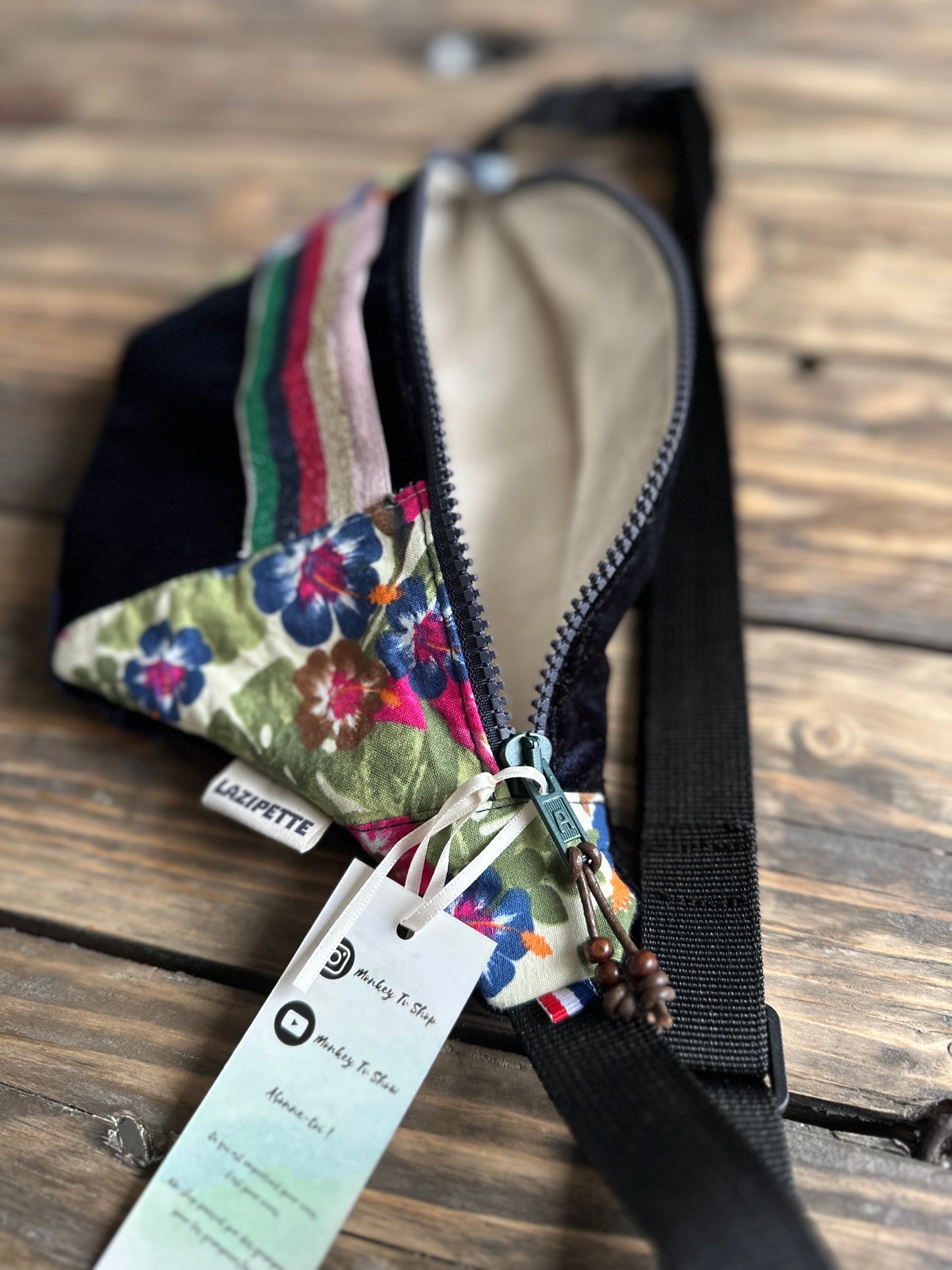 Sac banane velours Tahiti