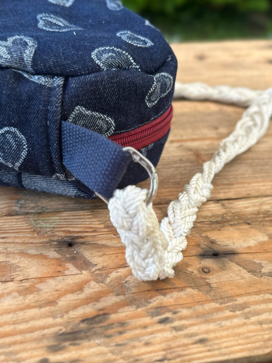 Sac à bandoulière molletonné cœur