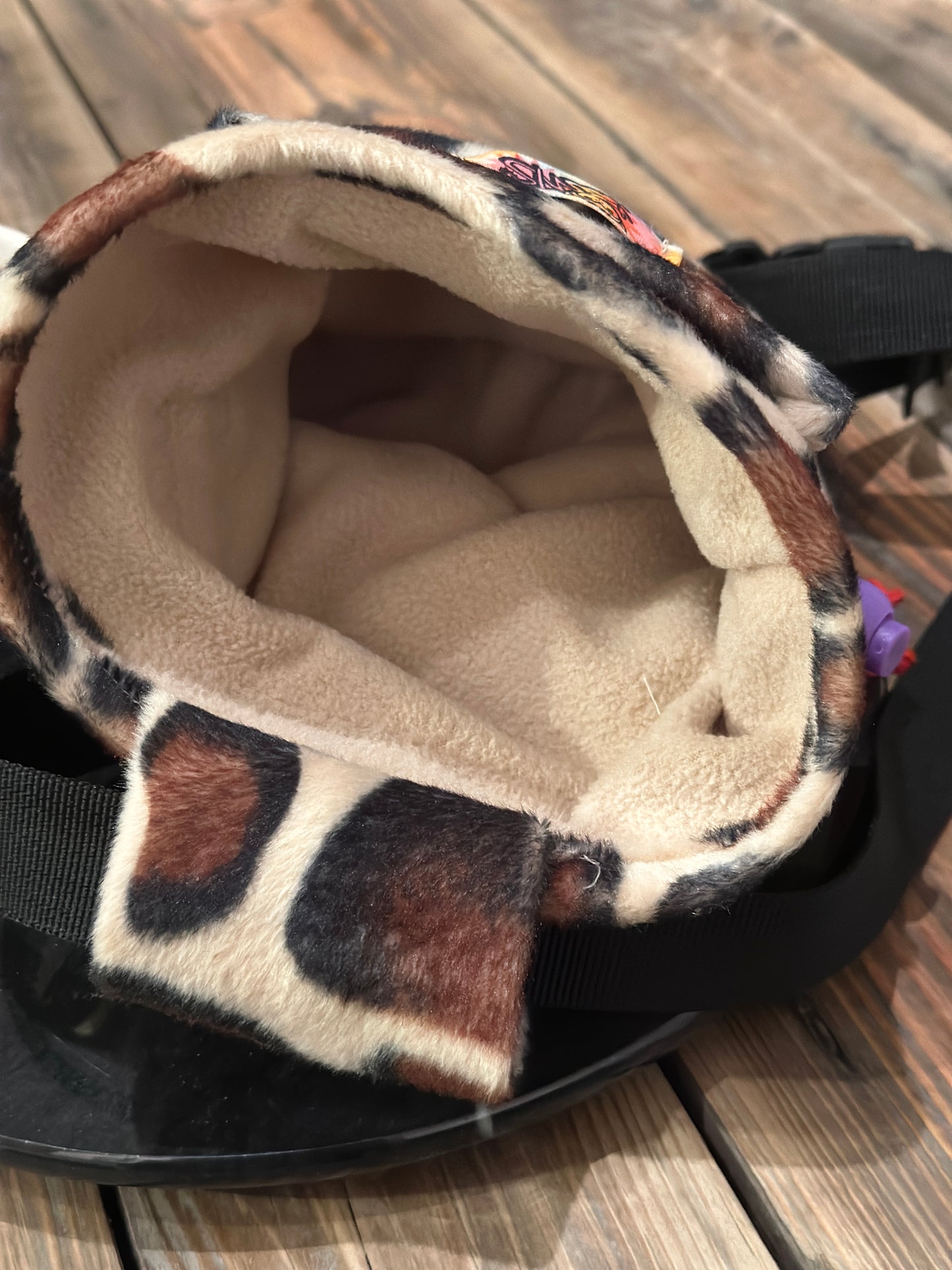 Sac à Magnesie avec poche fait main - Girafe