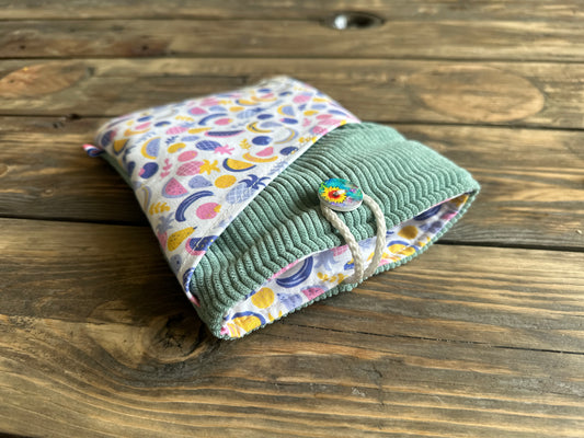 Pochette à livre ou liseuse melon