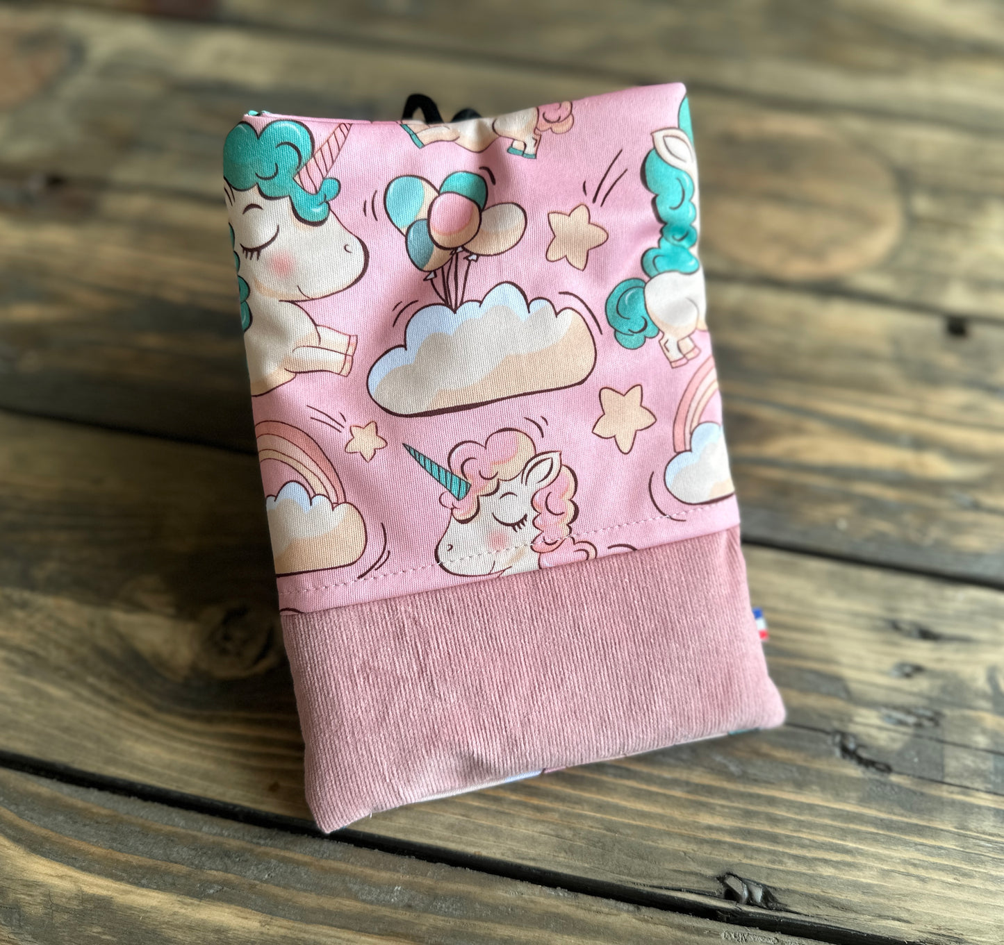 Pochette livre ou liseuse licorne imperméable