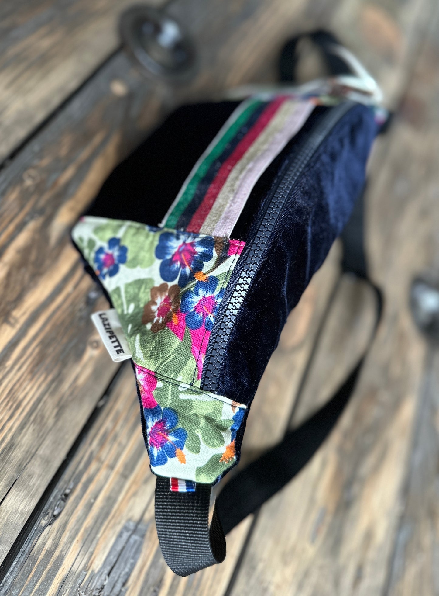 Sac banane velours Tahiti