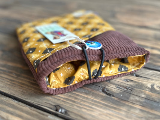 Pochette livre et liseuse ethnique