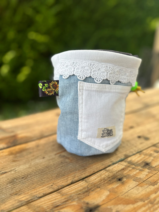 Sac à pof Zara dentelle 2