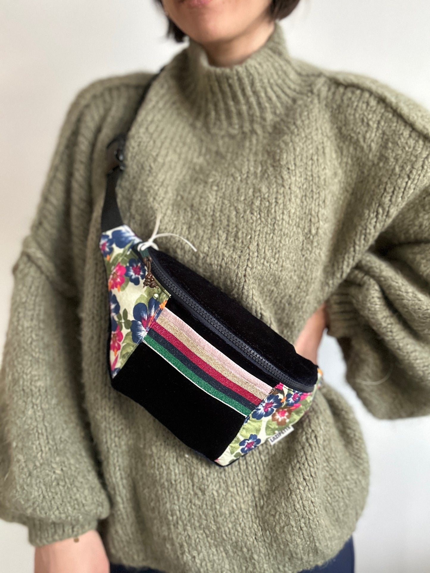 Sac banane velours Tahiti