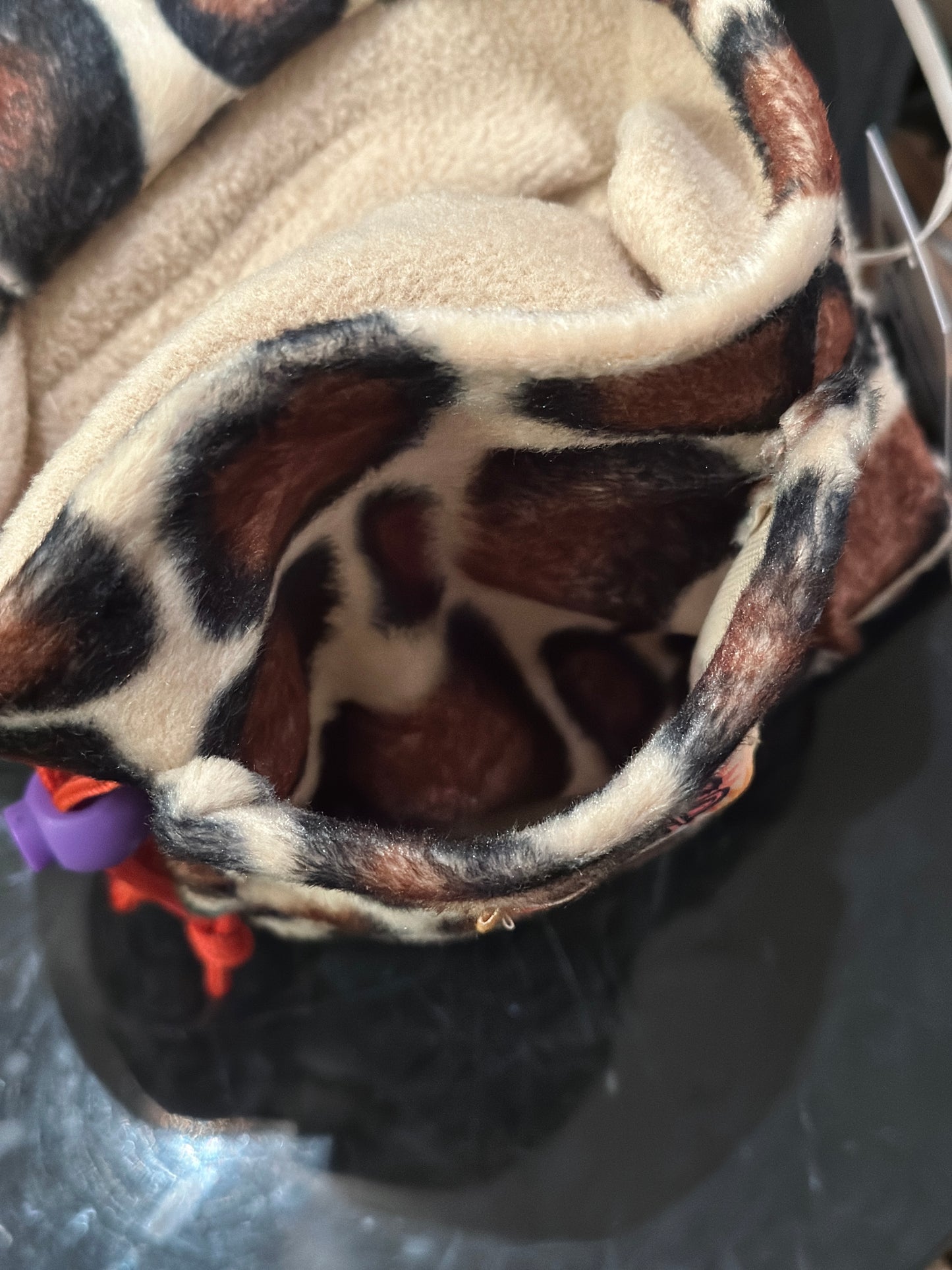 Sac à Magnesie avec poche fait main - Girafe