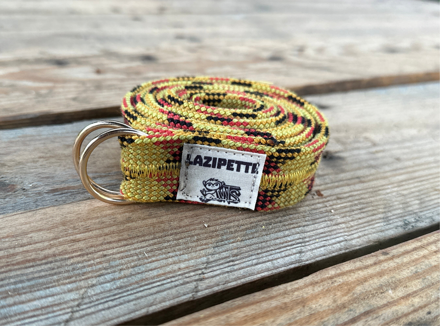 Ceinture jaune en corde d’escalade