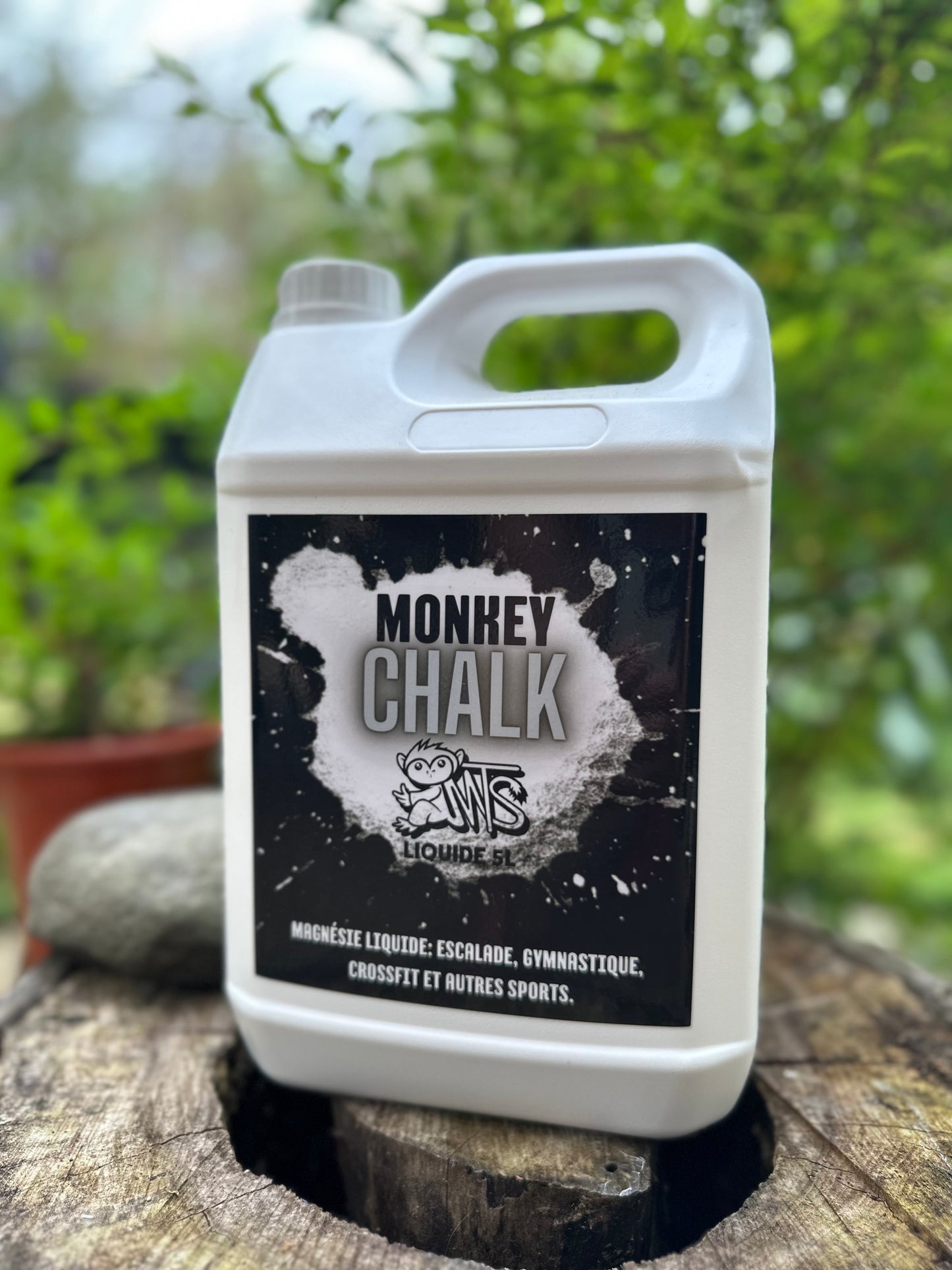 Bidon 5L format economique, magnesie liquide Monkey Chalk
