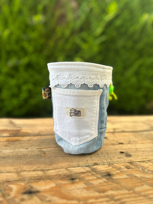 Sac à pof Zara dentelle 1