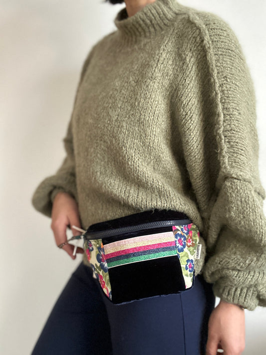 Sac banane velours Tahiti