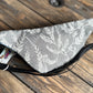 Sac banane jean feuillage