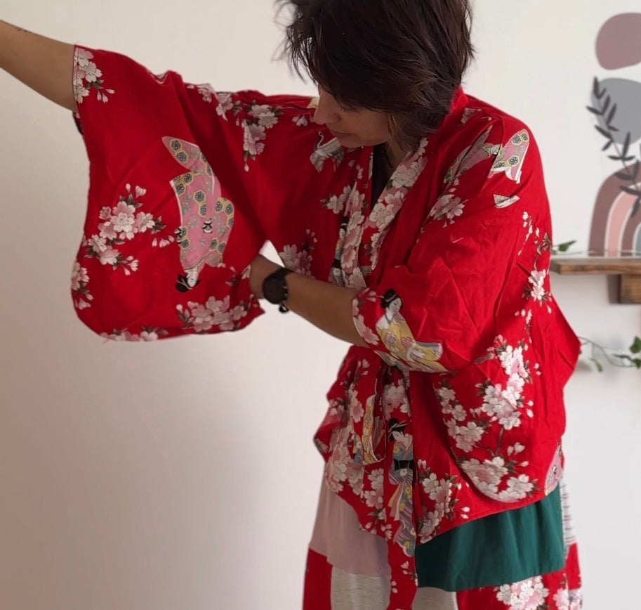 Veste haori kimono japonais