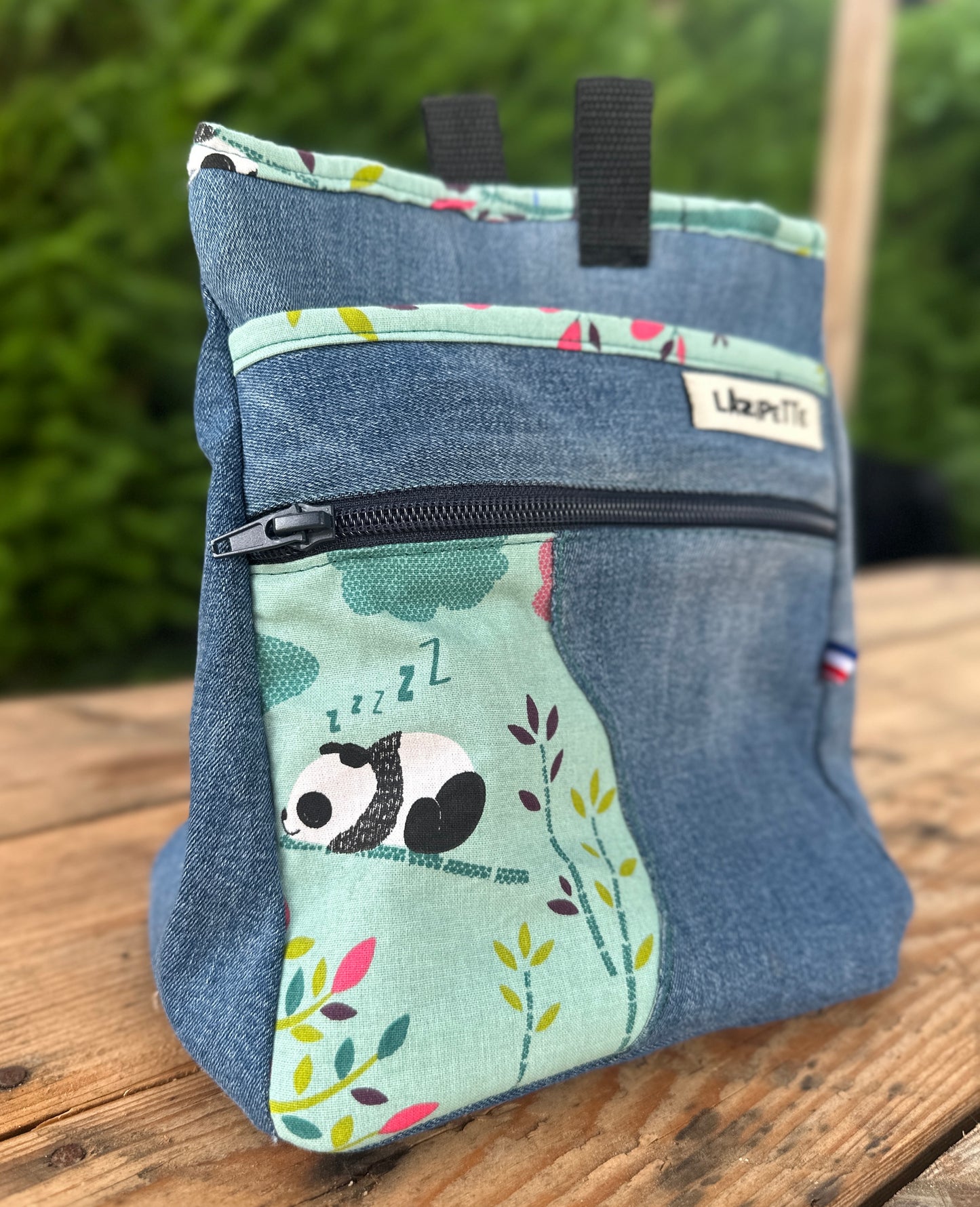 Sac à pof de bloc Panda fermeture à aimants