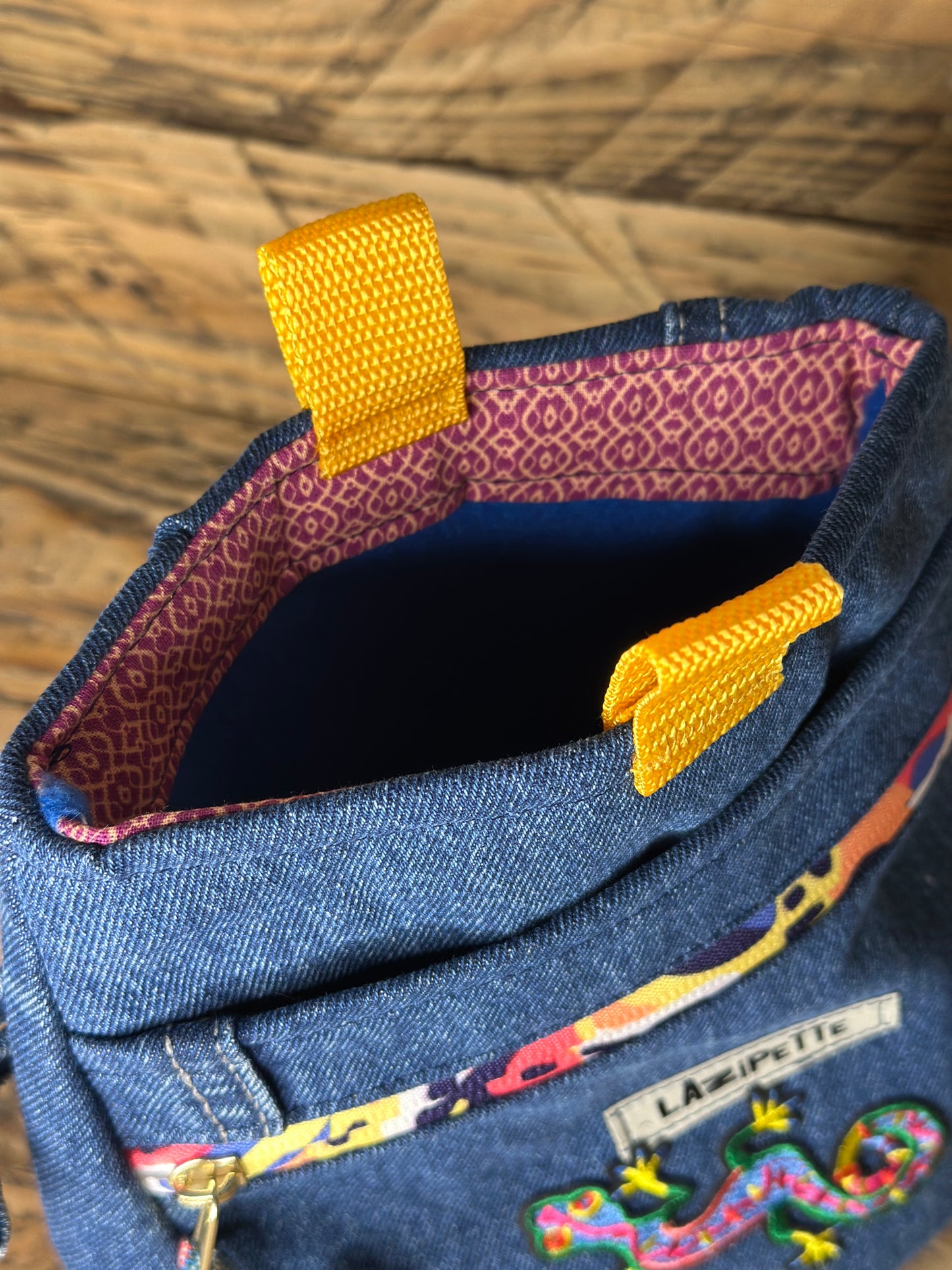 Sac à pof de bloc lezard - fermeture à aimants 🧲