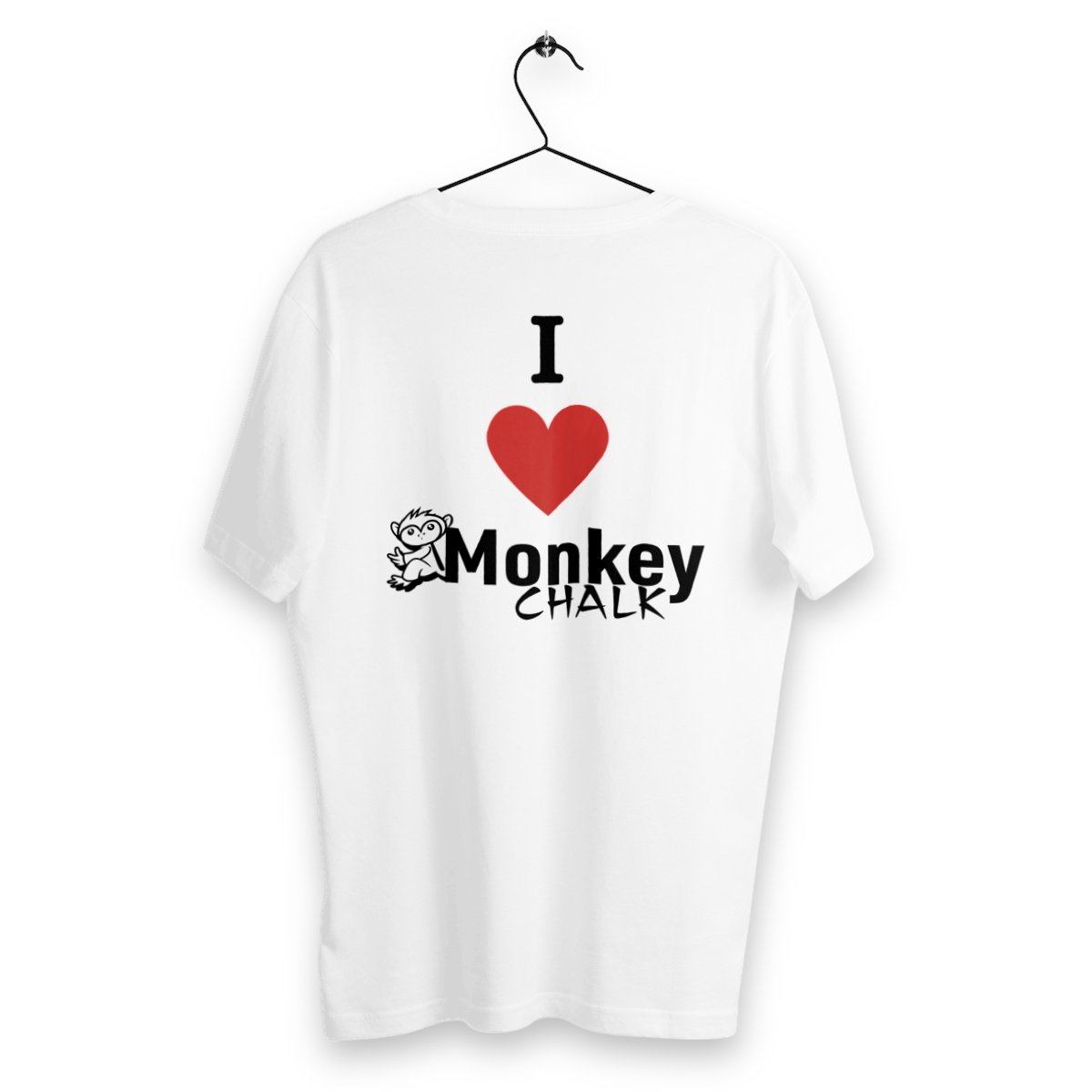 T-shirt I love Monkey clair